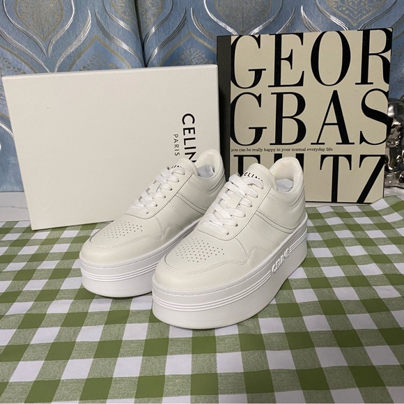 Celine White Platform Athletic Sneakers🫐 - Picture 9 of 9